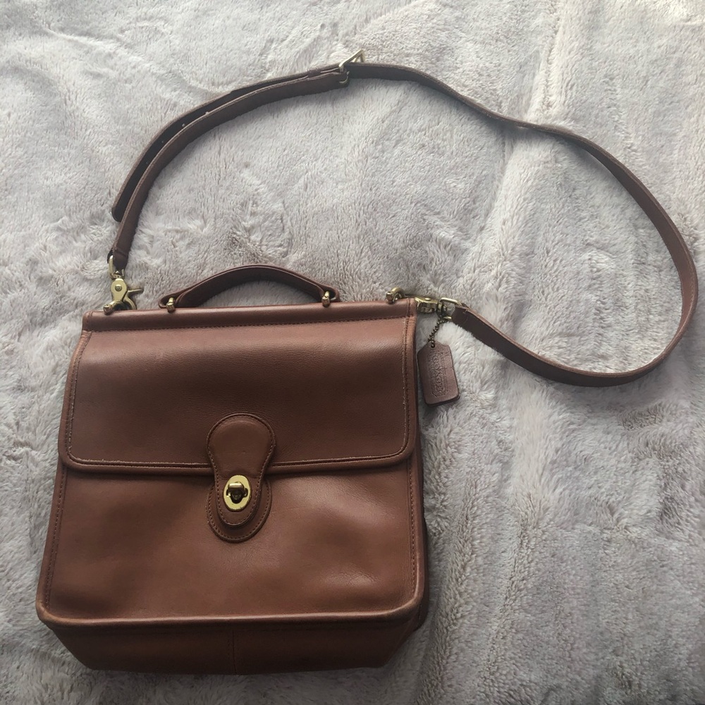 ***SOLD*** British Tan Coach Willis Crossbody Bag
